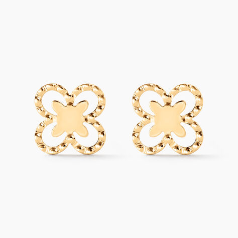 Boucles D'Oreilles Puces Lyss Or Jaune - Puces Femme | Marc Orian