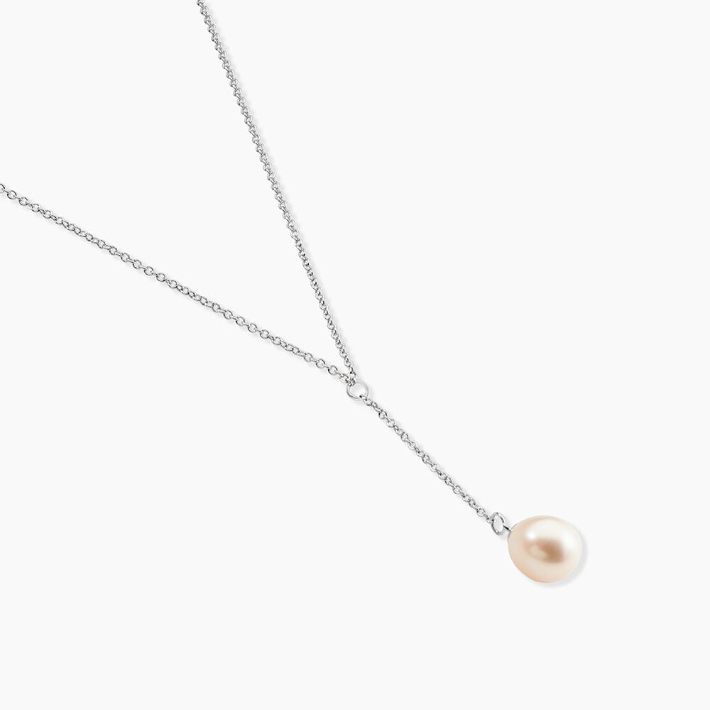 Collier Cristal Argent Blanc Perle De Culture - Colliers avec pierres Femme | Marc Orian