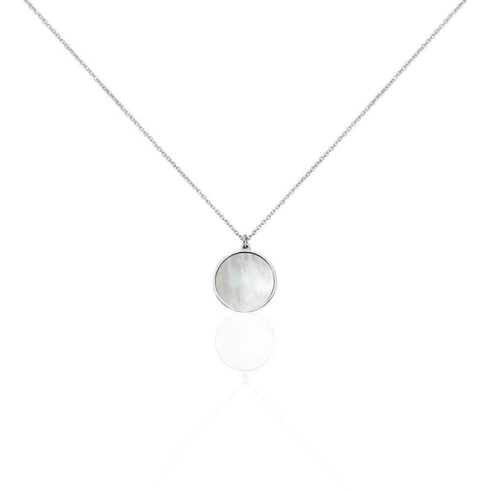 Collier Zoelle Argent Blanc Nacre - Colliers avec pierres Femme | Marc Orian