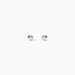 Boucles D'oreilles Puces Or Blanc Fidelia - Puces Femme | Marc Orian