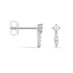 Boucles D'oreilles Puces Bormana Argent Blanc Oxyde De Zirconium - Puces Femme | Marc Orian
