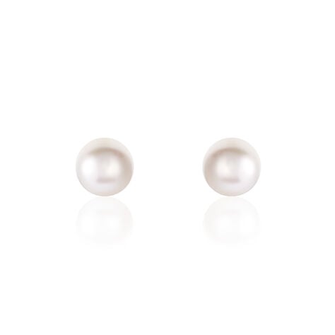 Boucles D'oreilles Puces Ursulina Or Jaune Perle De Culture - Boucles d'oreilles mariage Femme | Marc Orian
