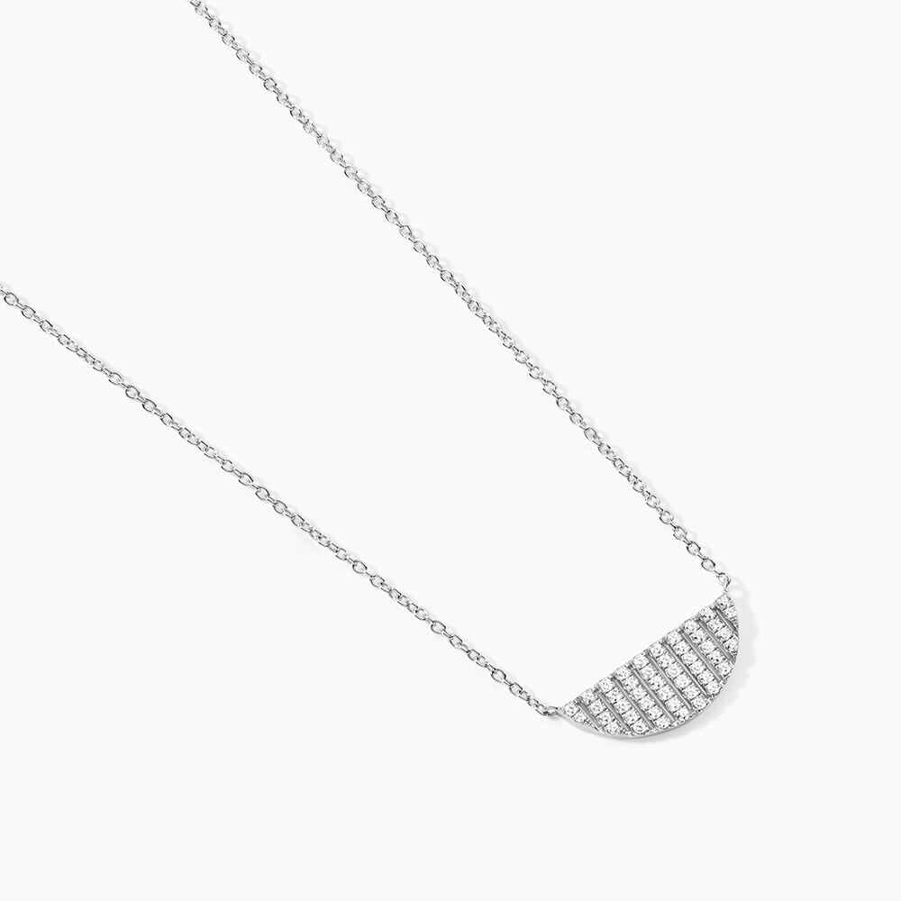Collier Katia Argent Blanc Oxyde De Zirconium - Colliers avec pierres Femme | Marc Orian