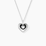 Collier Ceramik Design Argent Blanc C&eacute;ramique Et Oxyde De Zirconium - Colliers avec pierres Femme | Marc Orian