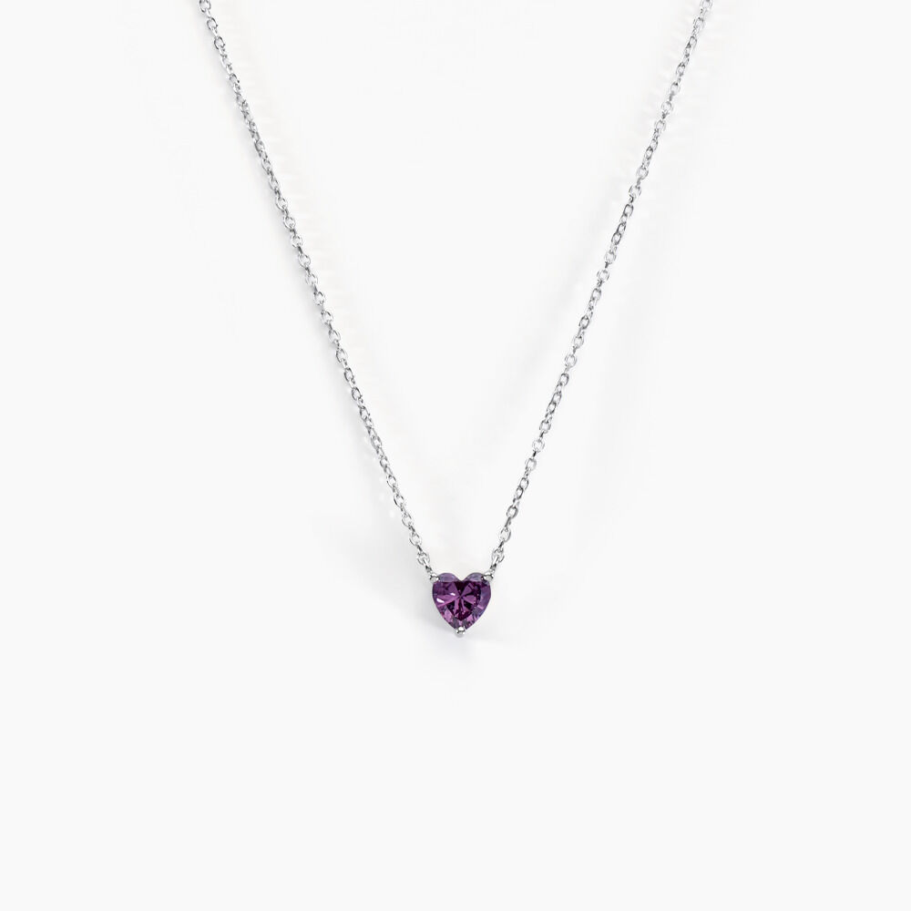 Collier Kelvyn Argent Blanc Oxyde De Zirconium - Colliers avec pierres Femme | Marc Orian