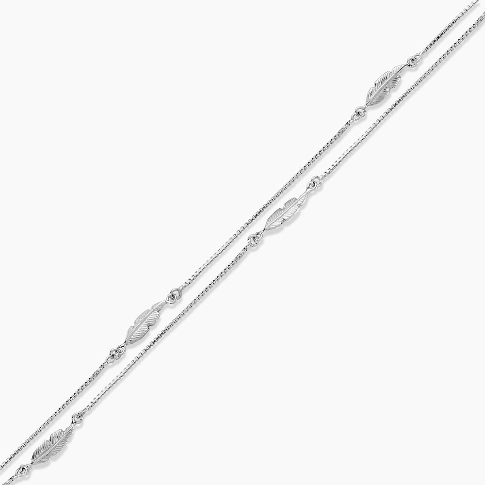 Cha&icirc;ne De Cheville Hannen Argent Blanc - Chaines de cheville Femme | Marc Orian