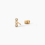 Boucles D'Oreilles Puces Emerica Plaqu&eacute; Or Jaune Oxyde De Zirconium - Puces Femme | Marc Orian