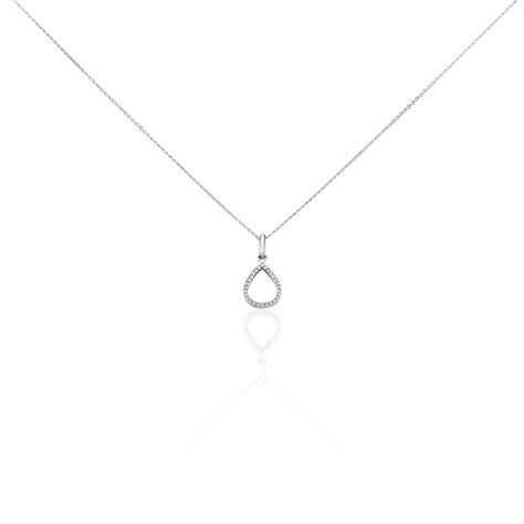 Collier Germinal Argent Blanc Oxyde De Zirconium - Colliers avec pierres Femme | Marc Orian