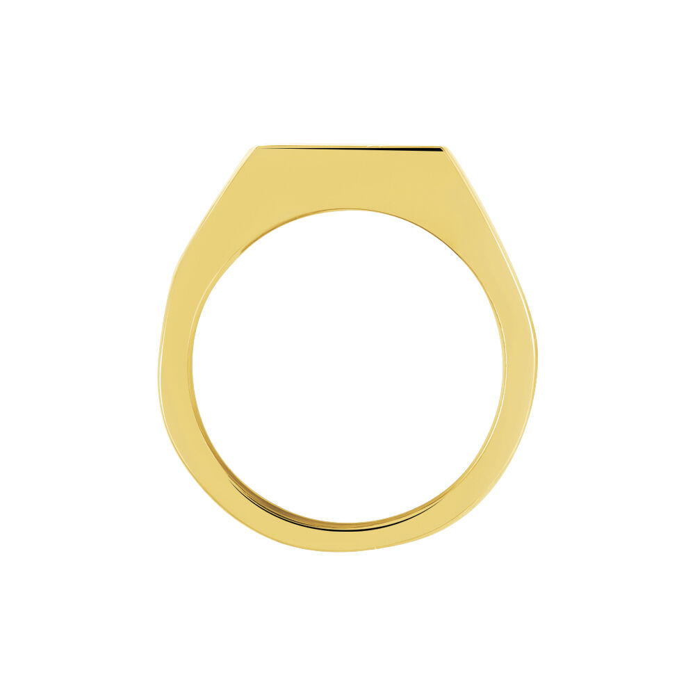Chevalière Phebus Him Classique Acier Jaune - Chevalières Homme | Marc Orian