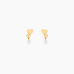 Boucles D'oreilles Pendantes Rihabe Or Jaune Oxyde De Zirconium - Pendantes Femme | Marc Orian