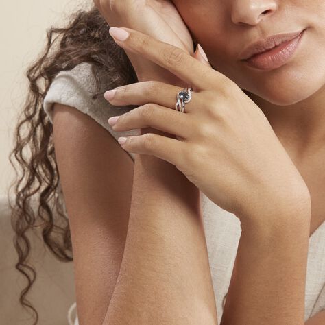 Bague Josyne Or Blanc Topaze Et Oxyde De Zirconium - Bagues Femme | Marc Orian