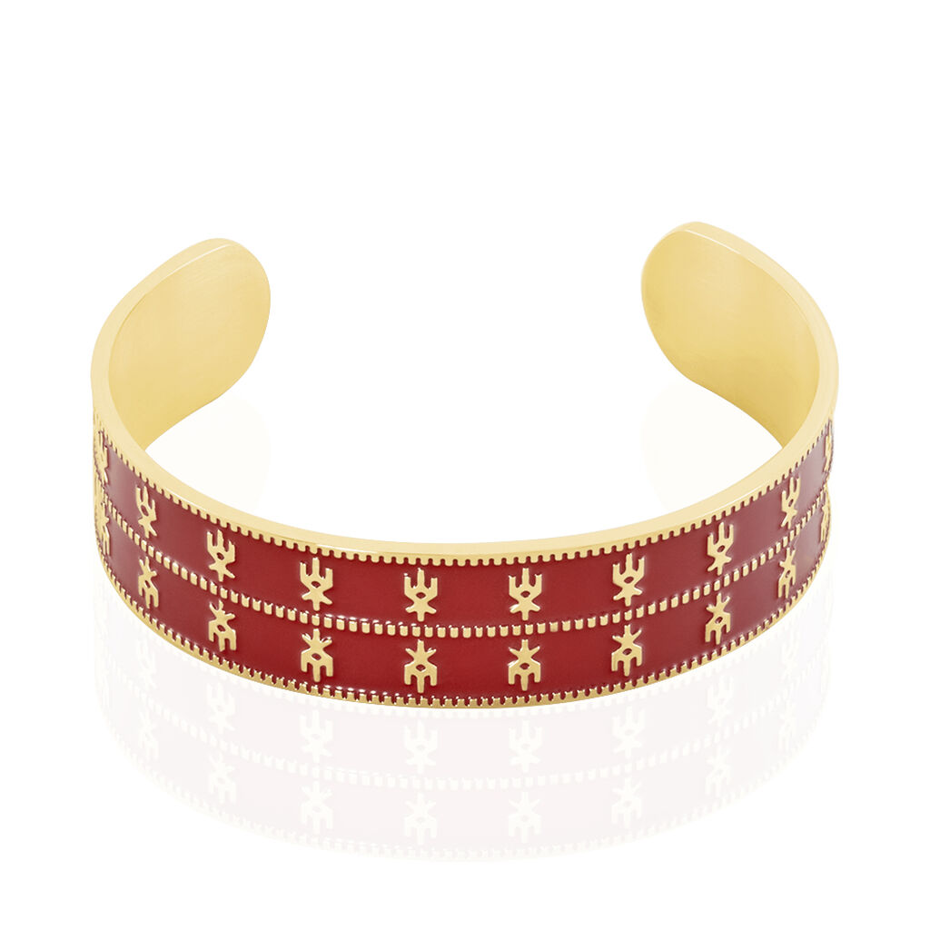 Bracelet Jonc Imagine Solene Acier Jaune - Bracelets joncs Femme | Marc Orian