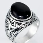 Chevaliere Zayn Acier Inoxydable Blanc Verre - Bijoux fantaisie Homme | Marc Orian