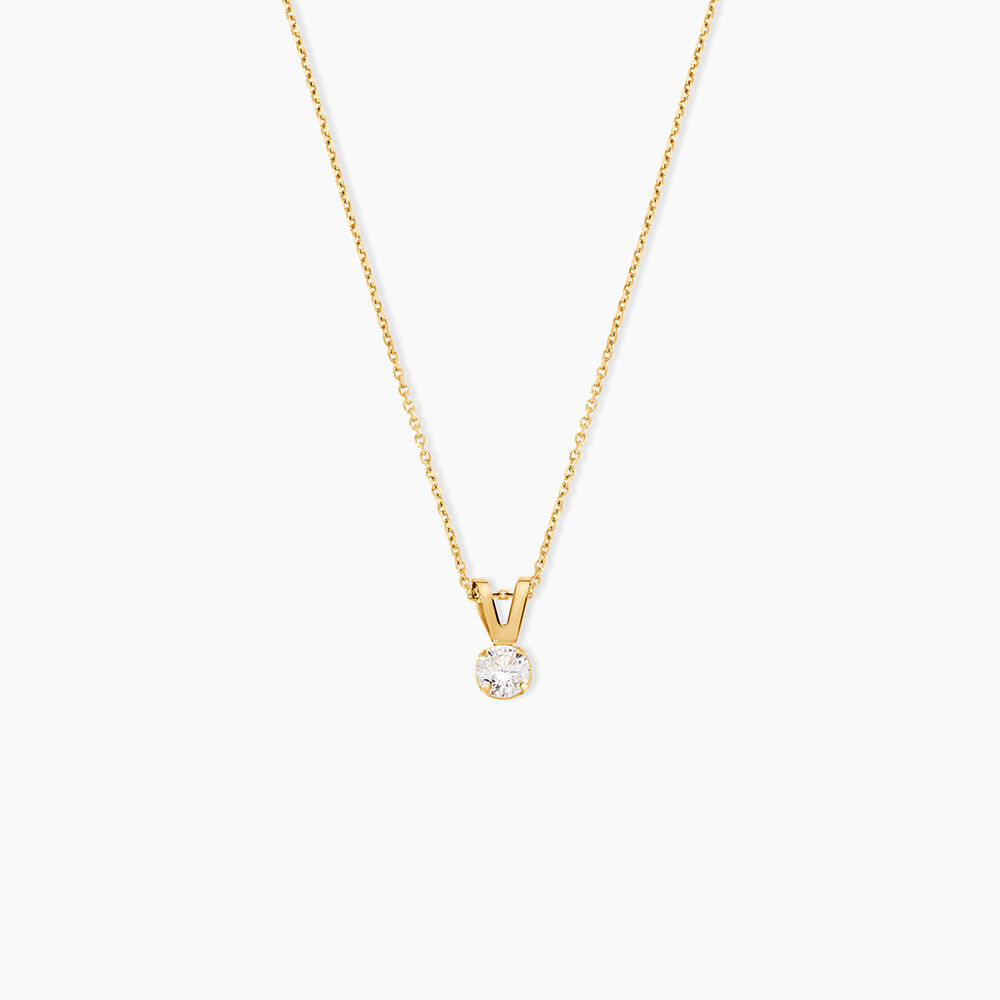 Pendentif Mabila Or Jaune Oxyde De Zirconium - Pendentifs Femme | Marc Orian
