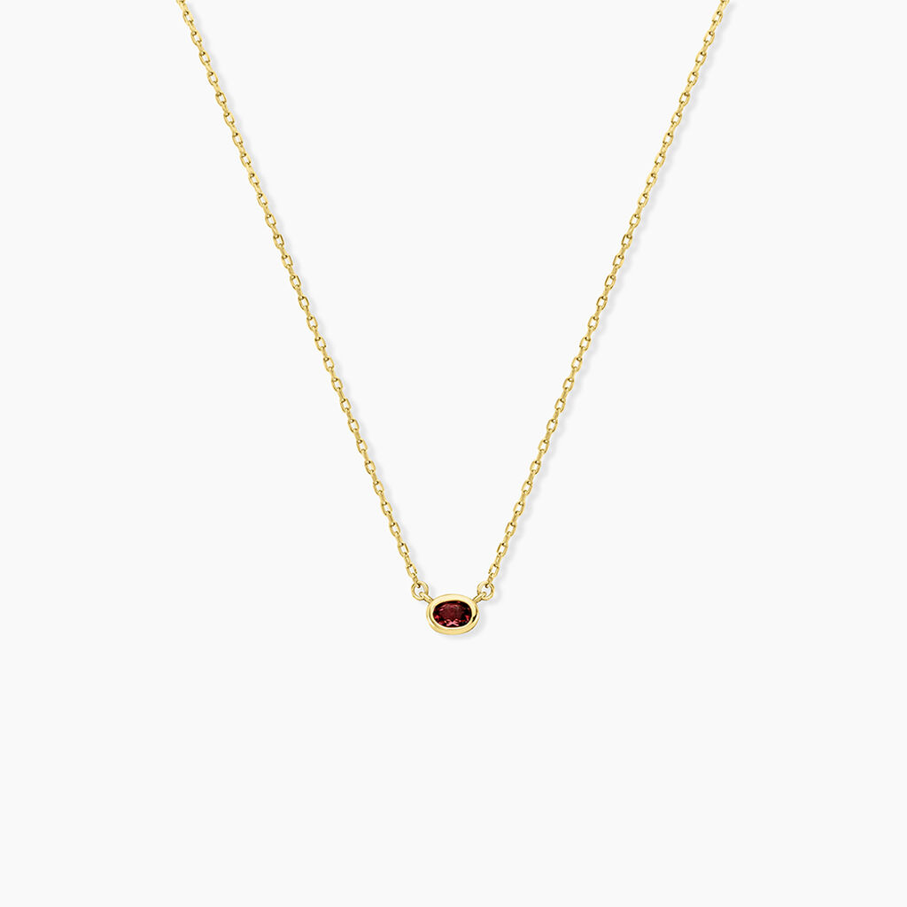 Collier Poem Argent Jaune Tourmaline - Colliers avec pierres Femme | Marc Orian