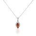 Collier Argent Blanc Enya Ambre - Colliers avec pierres Femme | Marc Orian