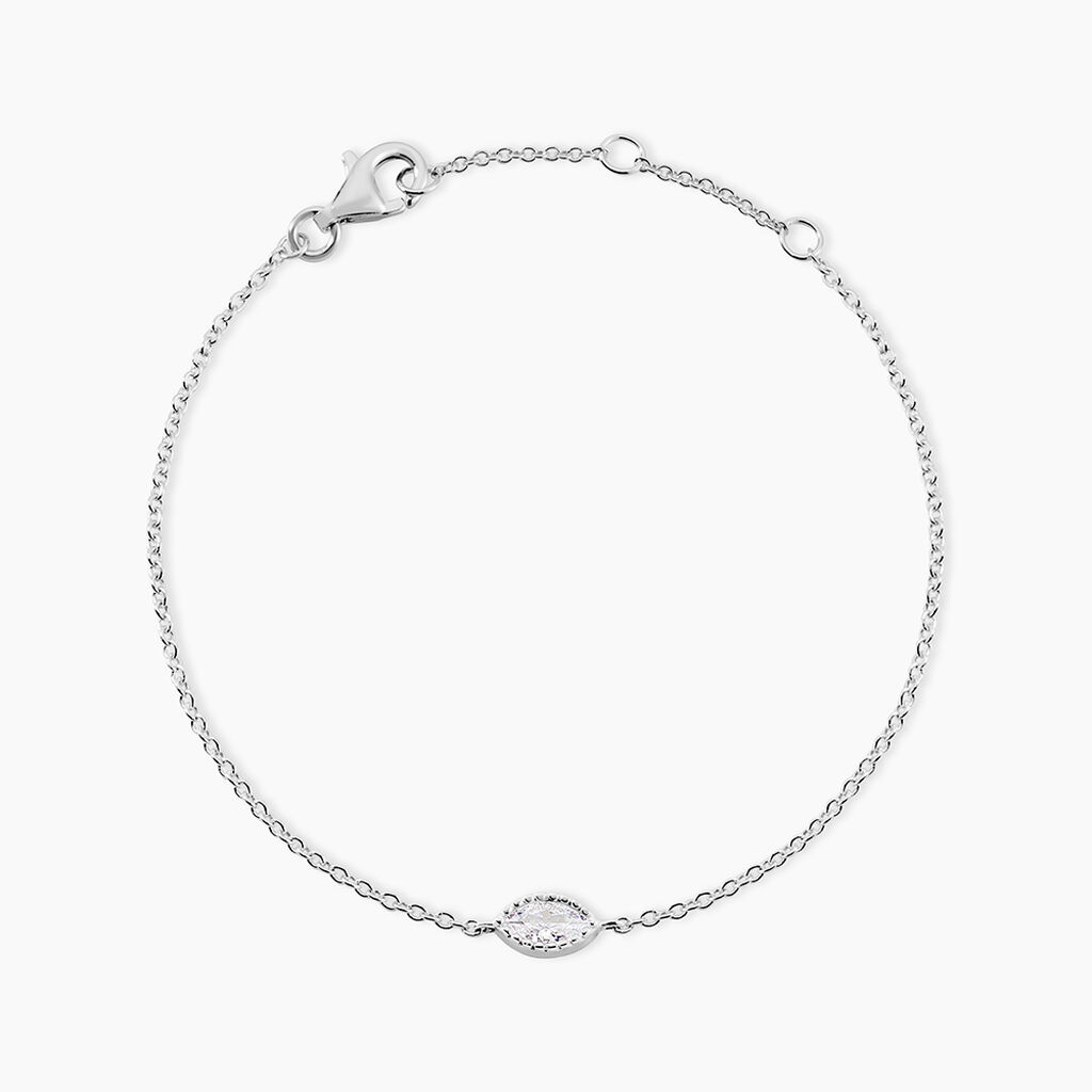 Bracelet Hermance Argent Blanc Oxyde De Zirconium - Bracelets fantaisie Femme | Marc Orian