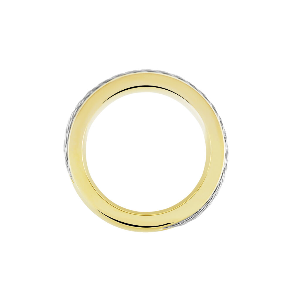 Bague Andro Acier Bicolore - Bijoux fantaisie Homme | Marc Orian