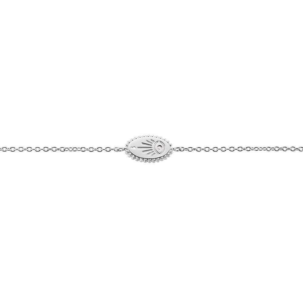 Bracelet Dhyana Argent Blanc Oxyde De Zirconium - Bracelets chaînes Femme | Marc Orian