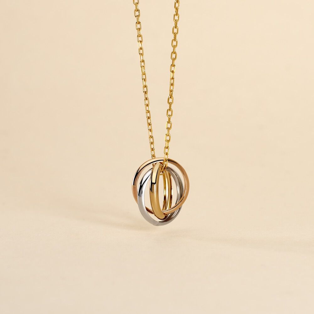 Pendentif Ferdinanda Entrelace Or Tricolore - Pendentifs Femme | Marc Orian