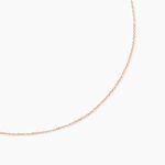 Cha&icirc;ne Igoa Maille For&ccedil;at Diamantee Or Rose - Chaines Femme | Marc Orian