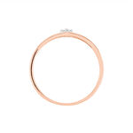 Bague Lou Or Rose Diamant - Solitaires Femme | Marc Orian
