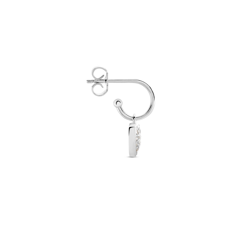 Créole Unitaire Argent Blanc Donelle Oxydes De Zirconium - Piercings d'oreilles Femme | Marc Orian