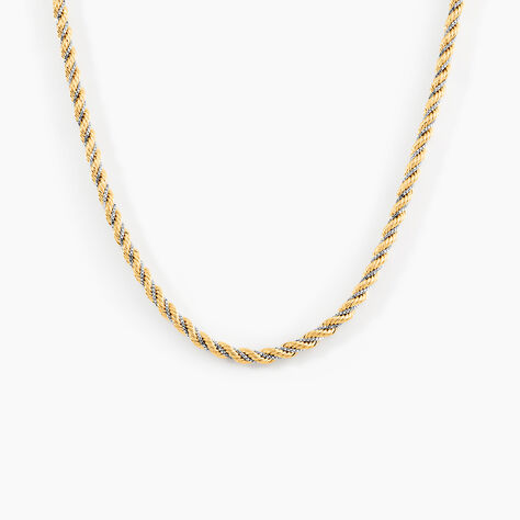 Collier Jerryenne Maille Corde Et Venitienne Or Bicolore - Chaines Femme | Marc Orian