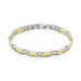 Bracelet Jourdan Wild Acier Blanc Et Jaune - Bracelets chaînes Homme | Marc Orian