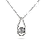 Collier Alexya Argent Blanc Perle D'imitation Et Oxyde De Zirconium - Colliers avec pierres Femme | Marc Orian