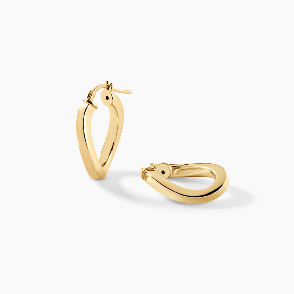 Cr&eacute;oles Silla Argent Dor&eacute; A L'Or 750/1000 - Cr&eacute;oles Femme | Marc Orian