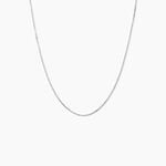 Cha&icirc;ne Alyze Argent Blanc - Colliers fantaisie Femme | Marc Orian