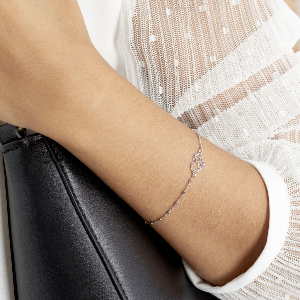 Bracelet Zale Argent Blanc - Bracelets chaînes Femme | Marc Orian