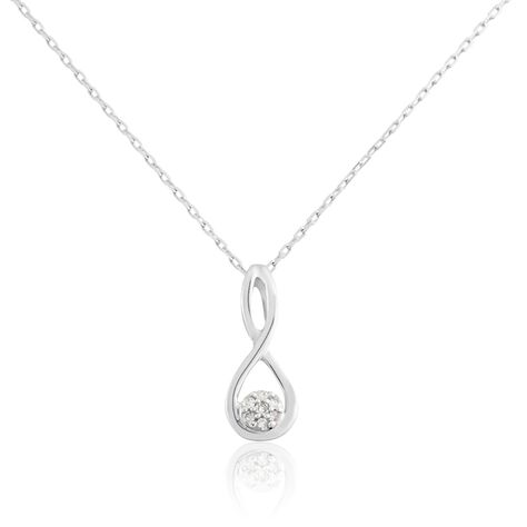 Collier Shaeen Or Blanc Diamant - Colliers Femme | Marc Orian
