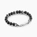 Bracelet Acier Blanc Hantz Pierre De Lave - Bracelets chaînes Homme | Marc Orian