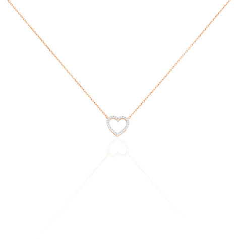 Collier Maude Or Rose Diamant - Colliers avec pierres Femme | Marc Orian