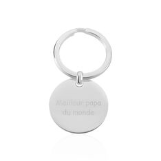 Porte Clefs Peg Acier Blanc - Bijoux Forme Homme | Marc Orian
