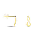 Boucles D'oreilles Puces Osanna Or Jaune Diamants - Puces Femme | Marc Orian