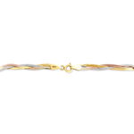 Bracelet Jasmin Tresse Or Tricolore - Bracelets cha&icirc;nes Femme | Marc Orian