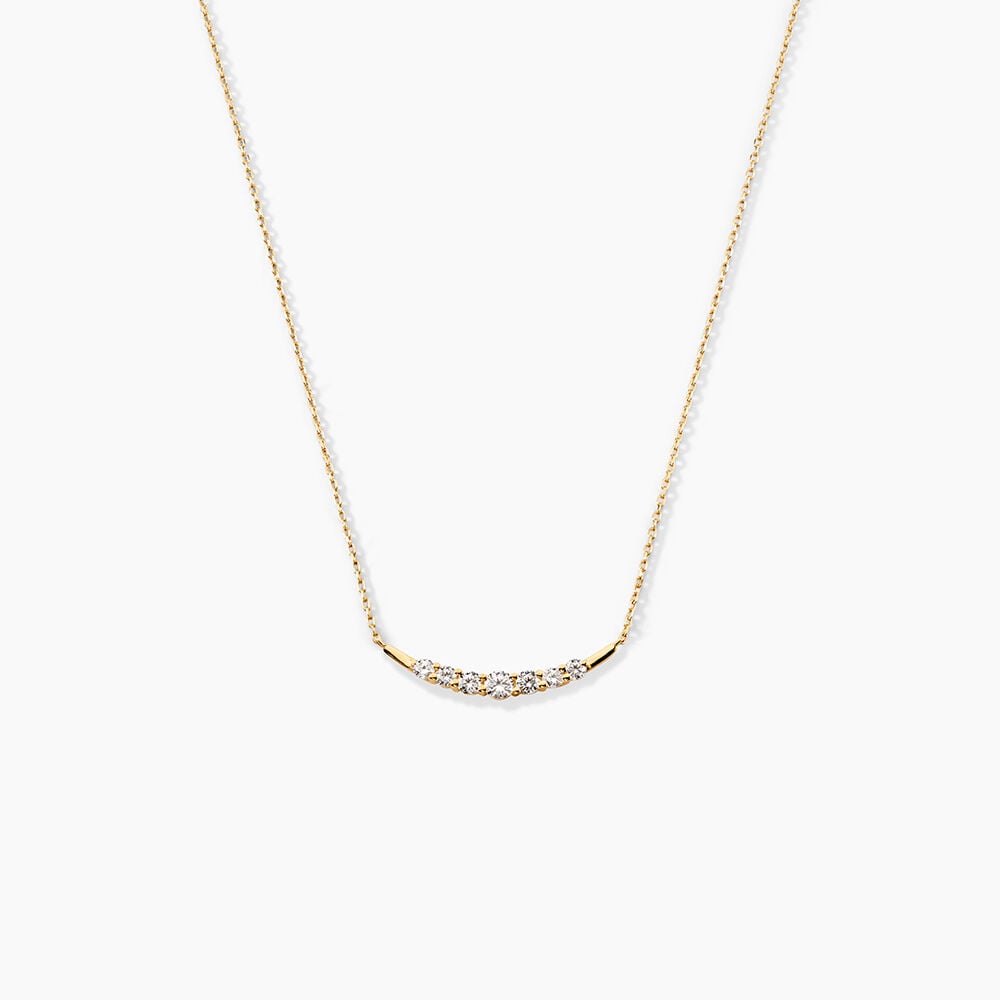 Collier Brannon Or Jaune Oxyde De Zirconium - Colliers avec pierres Femme | Marc Orian