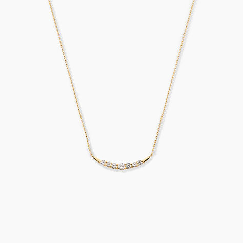 Collier Brannon Or Jaune Oxyde De Zirconium - Colliers avec pierres Femme | Marc Orian