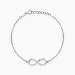 Bracelet Argent Blanc Rowan Oxyde De Zirconium - Bracelets fantaisie Femme | Marc Orian