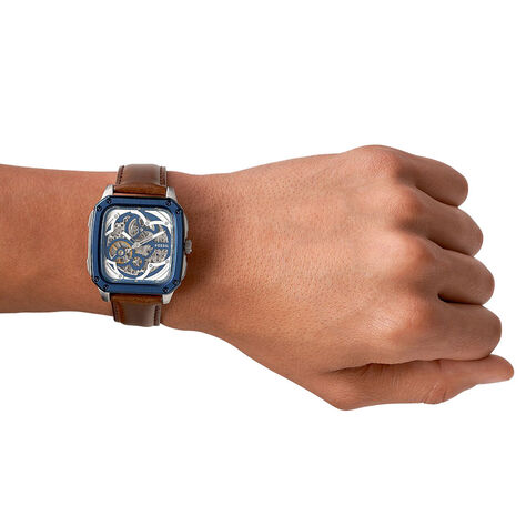 Montre Fossil Inscription Bleu - Montres automatique Homme | Marc Orian