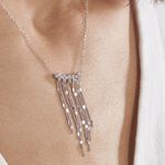 Collier Argent Blanc Vilko Oxydes De Zirconium - Colliers avec pierres Femme | Marc Orian