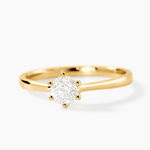 Bague Solitaire Athena Or Jaune Diamant - Parures de mariage Femme | Marc Orian