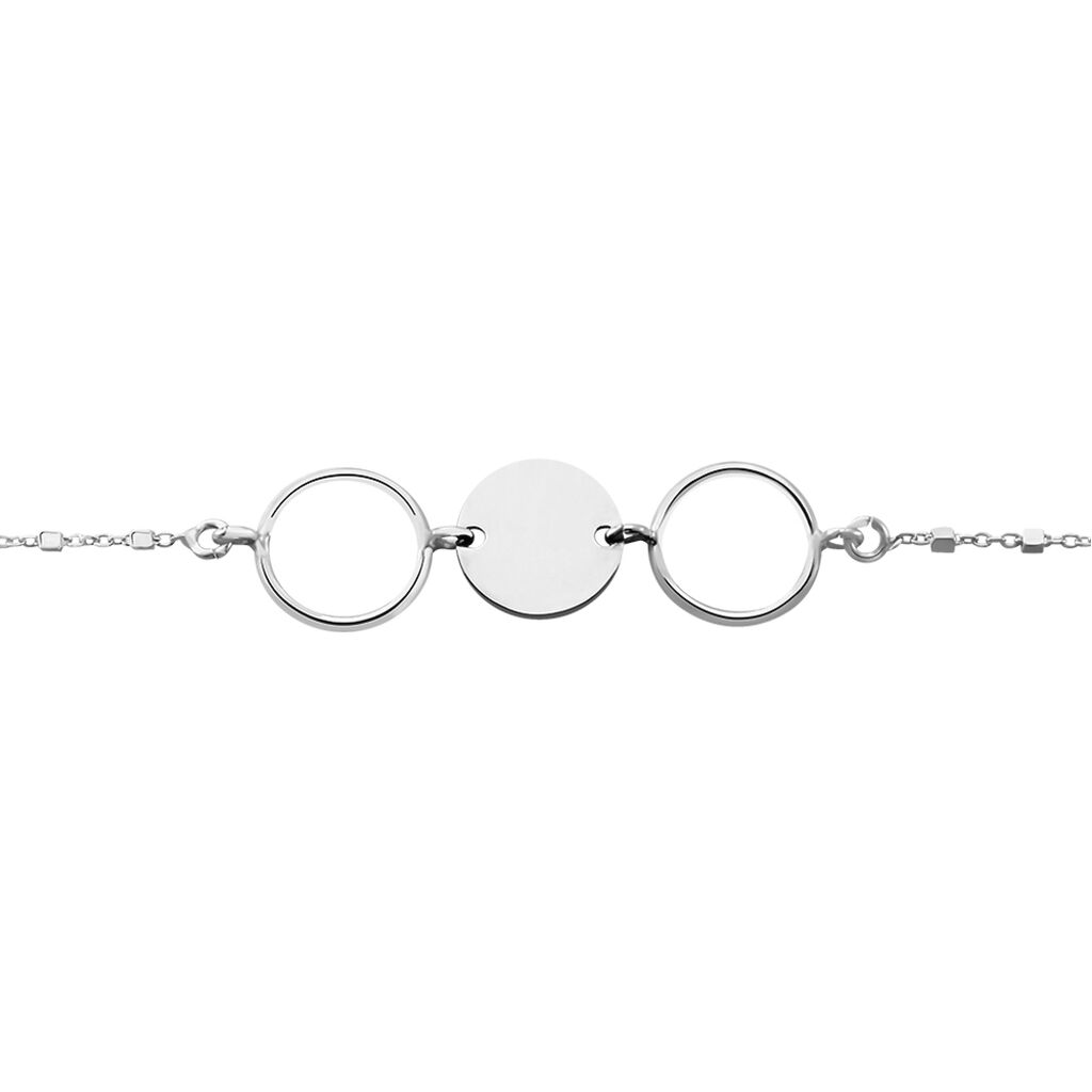 Bracelet Argent Blanc Ortensia - Bracelets chaînes Femme | Marc Orian