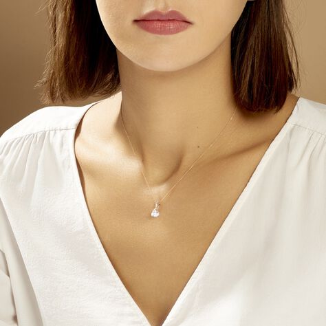 Collier Micheline Or Bicolore Oxyde De Zirconium - Colliers Femme | Marc Orian