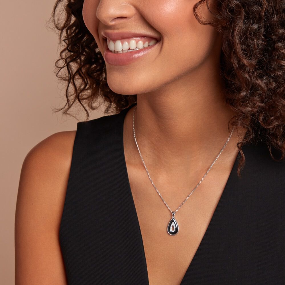Collier Boyce Argent Blanc Céramique Oxyde De Zirconium - Colliers avec pierres Femme | Marc Orian