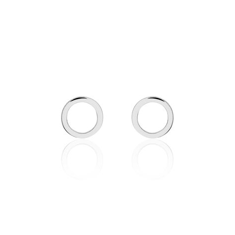 Boucles D'oreilles Puces Daniela Argent Blanc - Puces Femme | Marc Orian