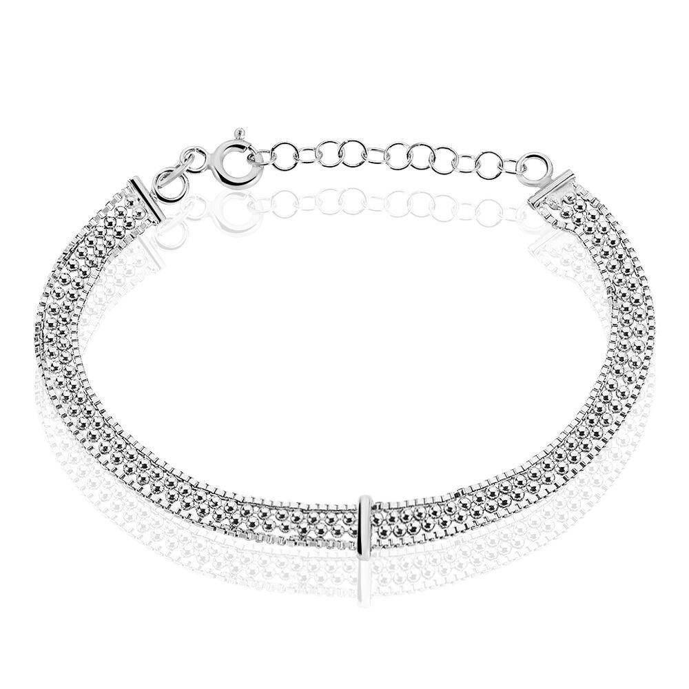 Bracelet Freja Argent Blanc - Bracelets chaînes Femme | Marc Orian